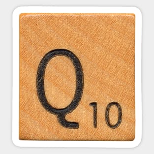 Scrabble Tile 'Q' Sticker